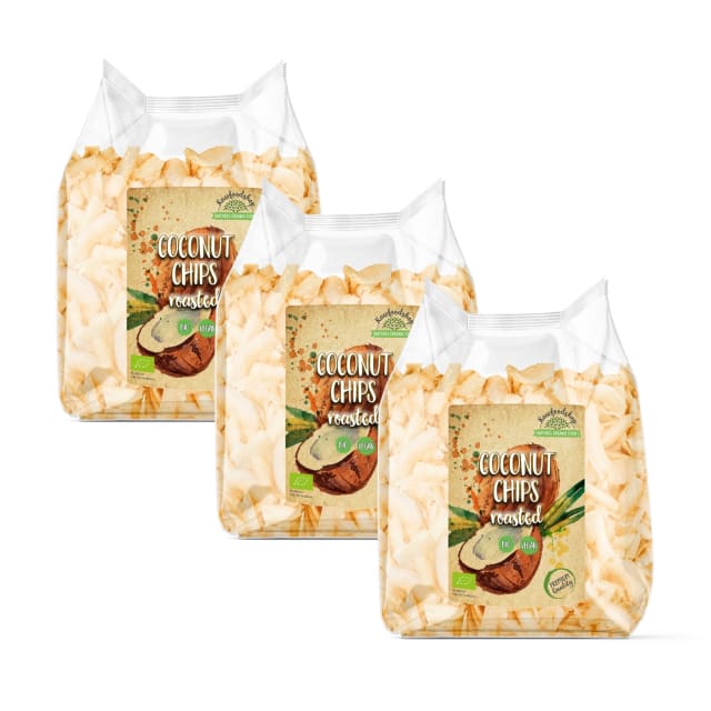 Kokosnøtt Chips Premium Ristede ØKO 400g x 3 pakker