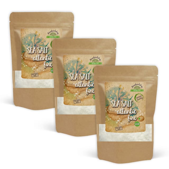 Havsalt Atlanterhavet Fintmalt 500g x 3 pakker