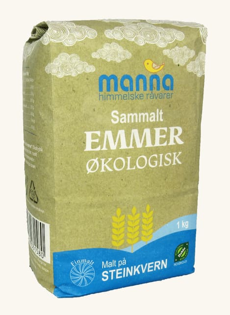 Emmersammalt, 1 kg, økologisk, Manna