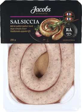 Salsiccia Rå 295g A.Idsøe/Jacobs Utvalgte
