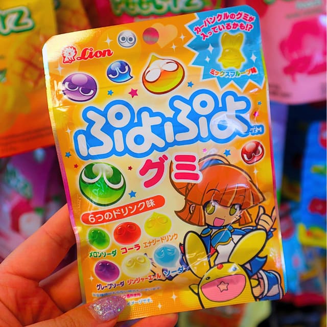 Puyo Puyo Puzzle Game Drinks Flavour Gummies 30g (LION)