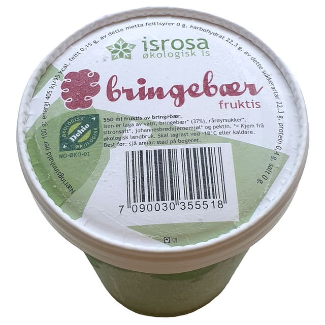Iskrem porsjonsbeger isrosa