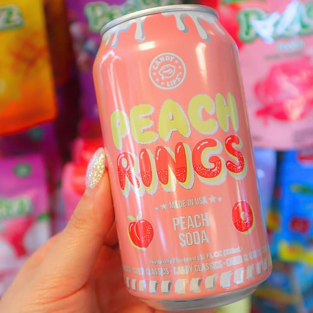 Candy Lips Peach Rings 355ml