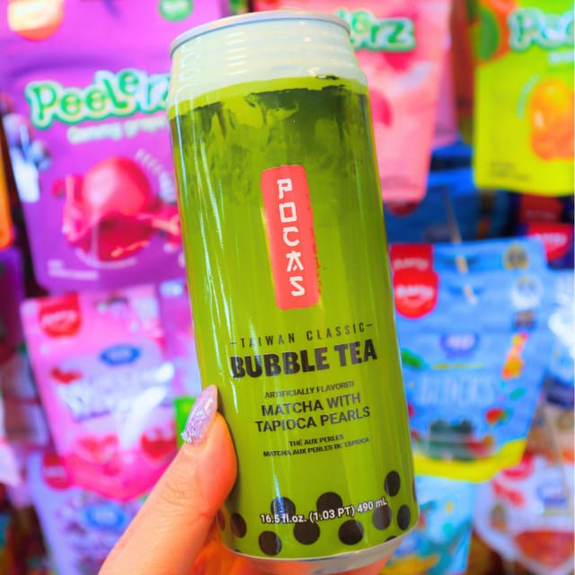 Bubble Tea Tapioca Pearls Matcha 490ml (POCAS)