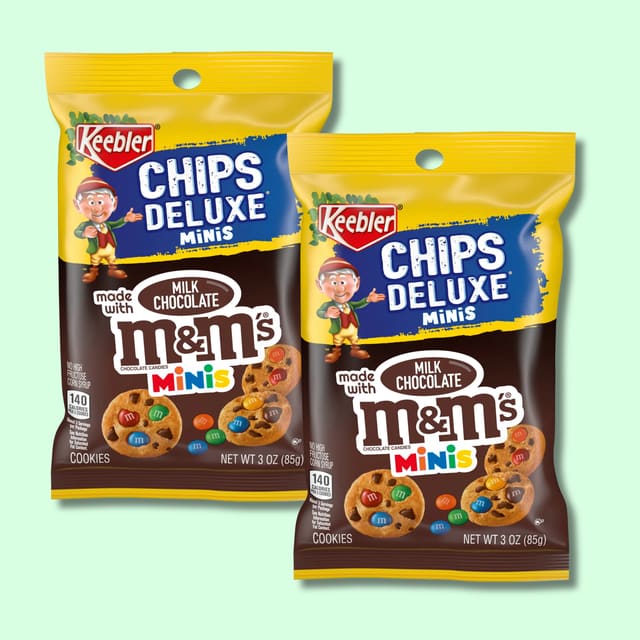Chips Deluxe Bite Size Cookies with M&M's Mini's 85g (KEEBLER)