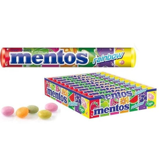 Mentos Ruller Rainbow 40x38g | Storpakk