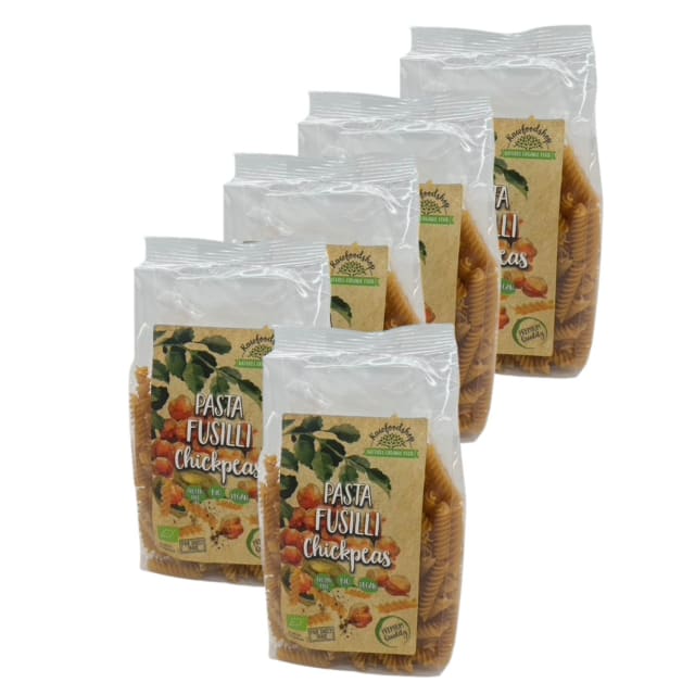 Pasta Kikertor Fusilli ØKO 250g x 5 pakker