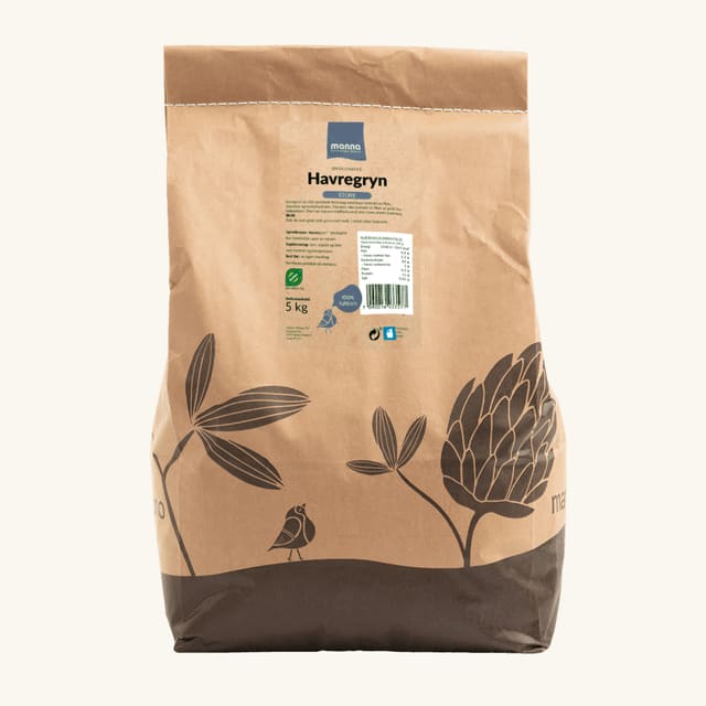 Havregrynstore, 5 kg, økologisk, Manna