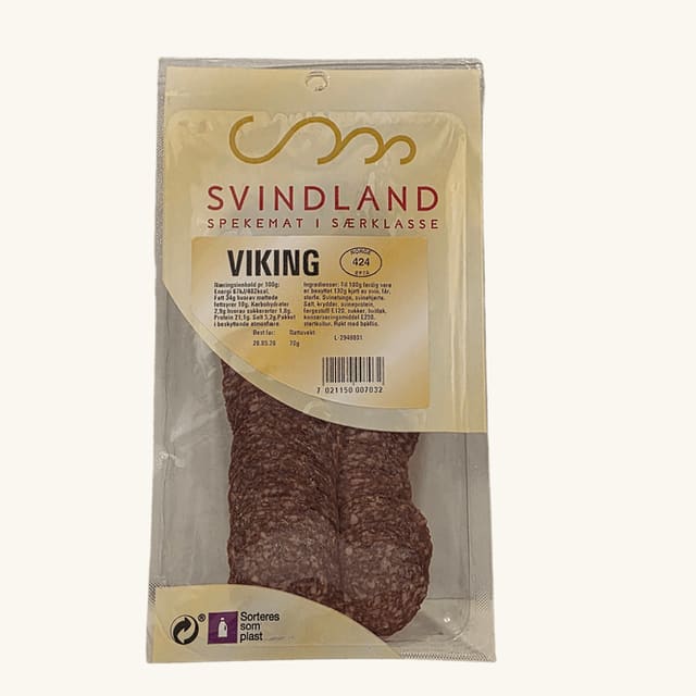 Vikingpølse Skivet 70g - BF: 26.05.2026