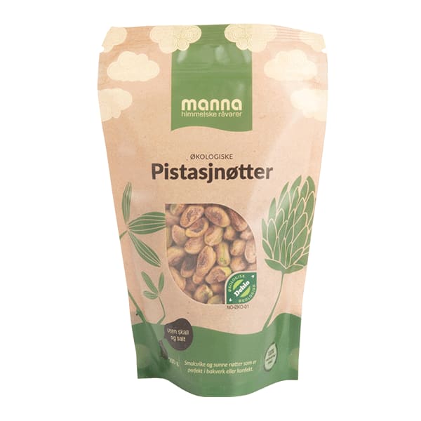 Pistasjnøtter200 g, økologisk, Manna