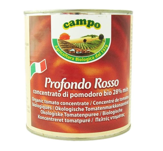 Tomatpuré 28%800g, økologisk, Campo