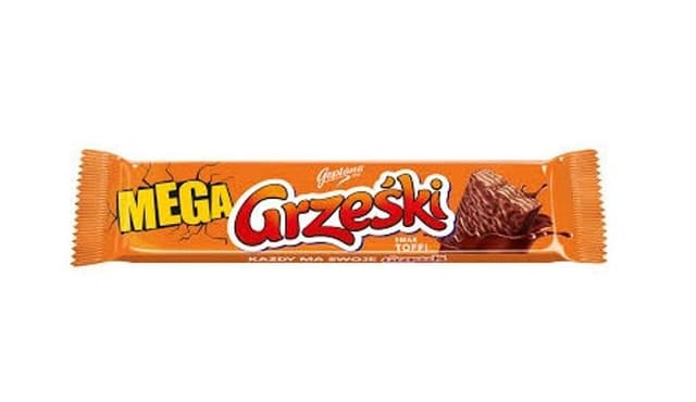 Mega Grzeski Wafer Toffee 48g (Datotilbud)