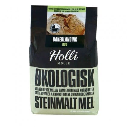 Holli mølle - siktet rug økologisk - 1 kg