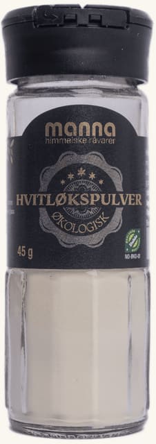 Hvitløkspulver45 g, økologisk, Manna