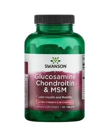Swanson – Glucosamine&Chondroitine&MSM – 120tabs