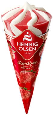 Krone-Is Jordbær 125ml Hennig-Olsen