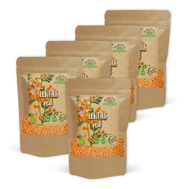 Linser Røde ØKO 1kg x 5 pakker