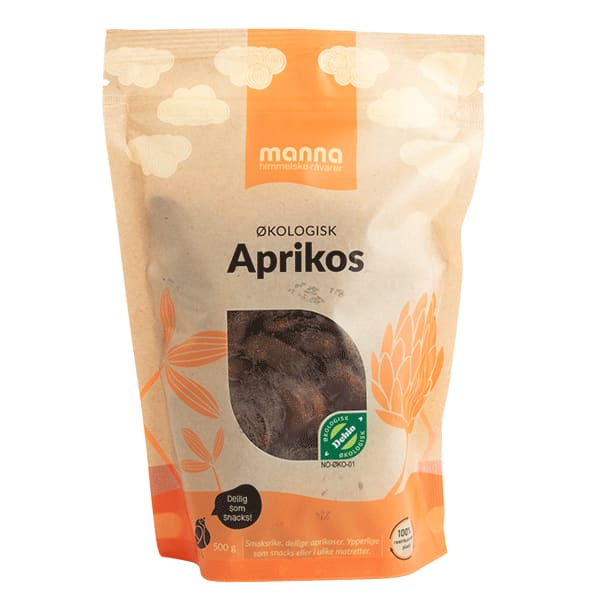 Aprikos500 g, økologisk, Manna