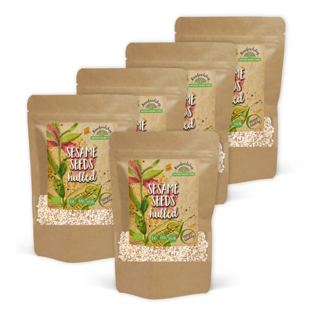 Sesamfrø skrellede ØKO 1kg x 5 pakker
