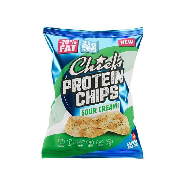 Chiefs Protein Chips Sour Cream 80g (Datotilbud)