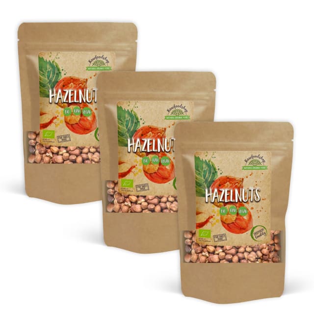 Hasselnøtter Premium RAW ØKO 200g x 3 pakker