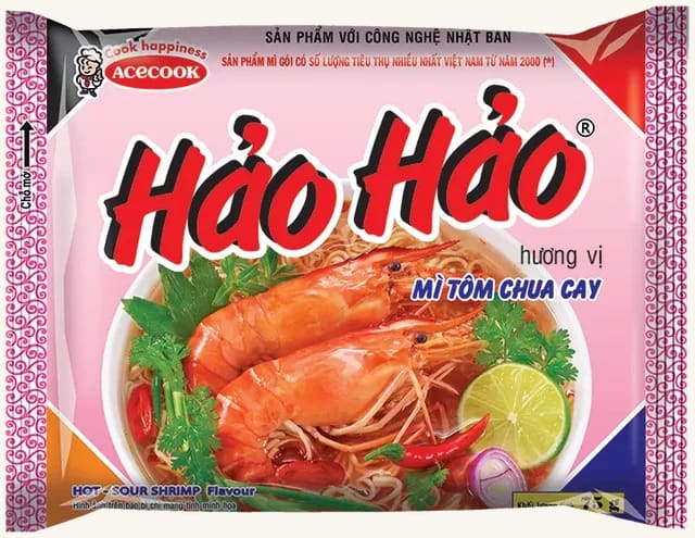 Nudler med søt og sur rekesmak HAO-HAO, 77g