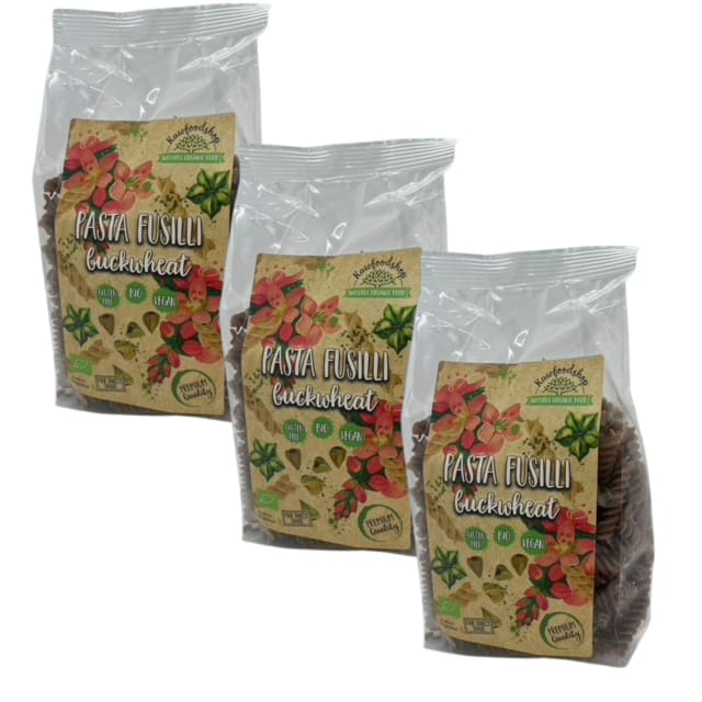 Pasta Bokhvete Fusilli ØKO 250g x 3 pakker