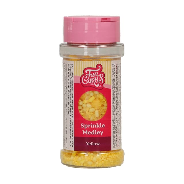Sprinkle Medley/Strøssel Medley – Yellow 70 g, FunCakes – BEST FØR 09/2026