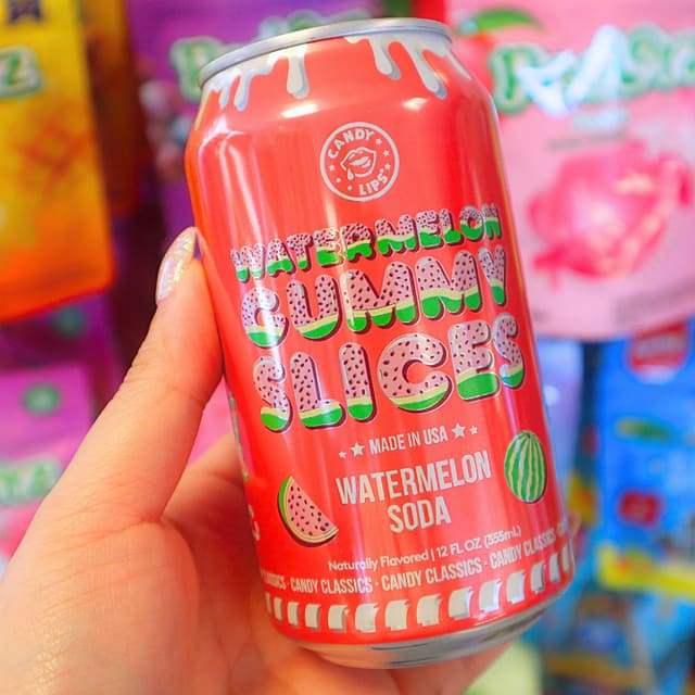 Candy Lips Watermelon Gummy Slices 355ml