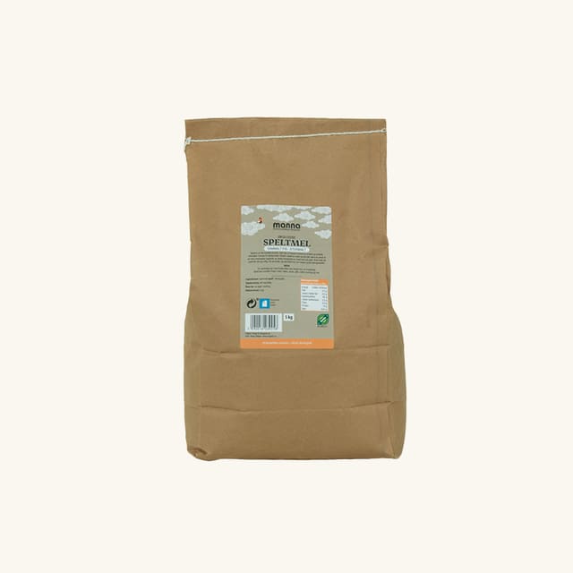 Speltmelsteinmalt sammalt fin, 5 kg, økologisk