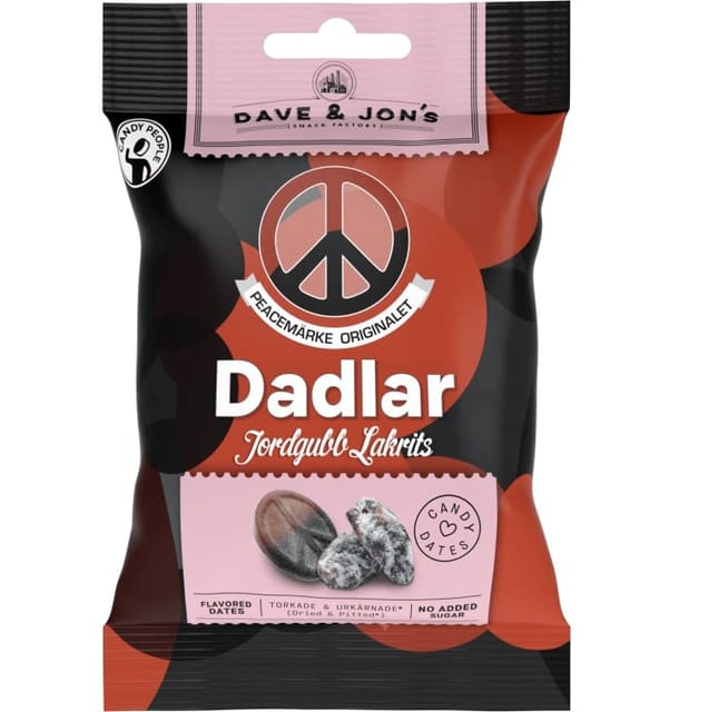 Dave&Jon's Dadler Peacemaker 50g | Jordbær og Lakris