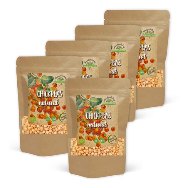 Kikerter Hele ØKO 1kg x 5 pakker