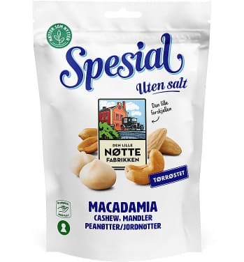 Spesial Nøtter u/Salt 160g Dln
