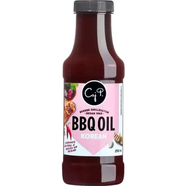 BBQ Oil Korean 250ml | Grillolje med koreansk smak | Caj P