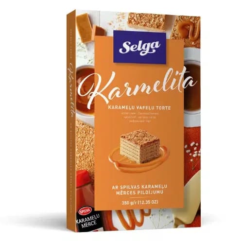 Vaffelkake "Karmelita" SELGA, 350g