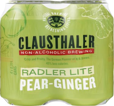 Clausthaler Radler Lite Pear Ginger 0,33lx4 boks