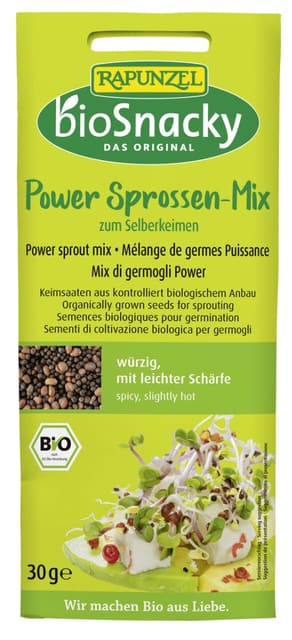 Spirefrøpowermiks, 30 g, økologisk, bioSnacky