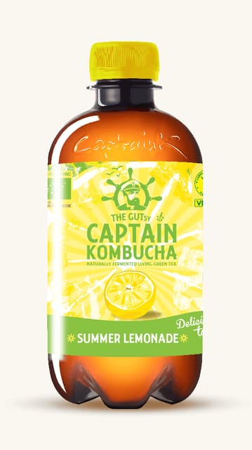 Lemonade400 ml, økologisk, Captain Kombucha