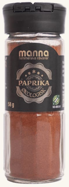 Paprika58 g, økologisk, Manna