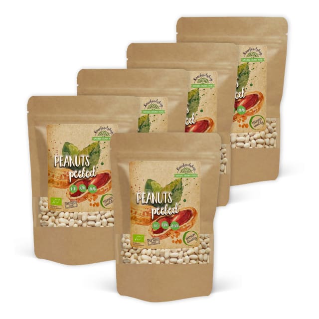 Peanøtter Premium Skallede RAW ØKO 1kg x 5 pakker