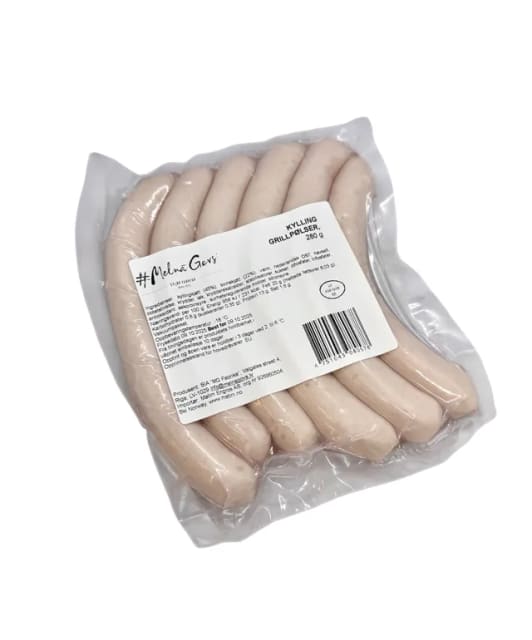 Kyllinggrillpølser 280g frossent