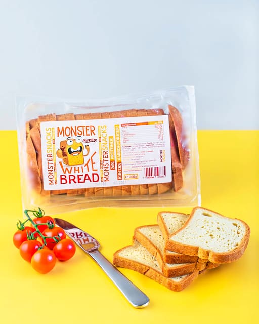 Monster Lavkarbo Hvitt Brød 350g