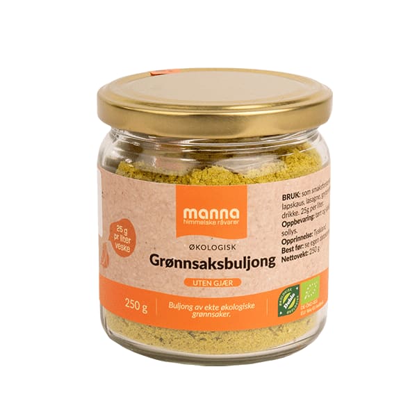 Grønnsaksbuljong u/gjær250 g, økologisk