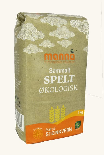 Speltmelsammalt, 1 kg, økologisk, Manna