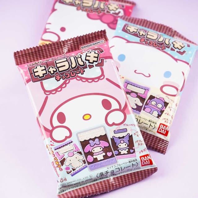 Sanrio Characters Paki Chocolate w/Wheat Puff 26.5g (BANDAI)