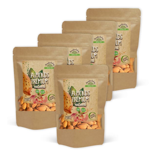 Mandel Premium RAW 1kg 5 pakket