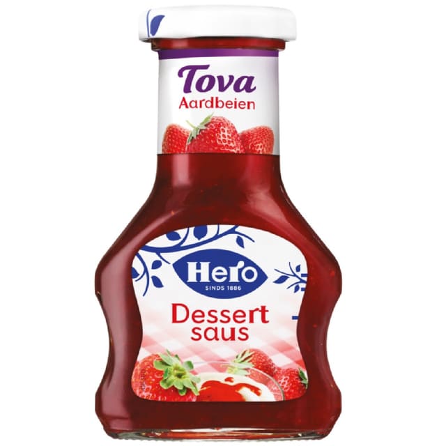 Jordbær dessertsauce – 125 ml – BEST FØR 10/26
