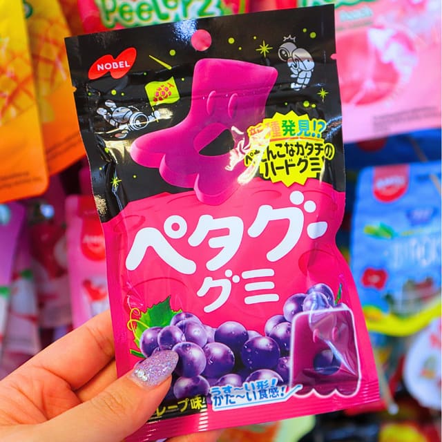 Peta Goo Gummy Candy Grape 50g (NOBEL)