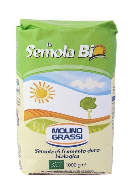 Durumhvetesemolina, økologisk,1kg, Molino Grassi