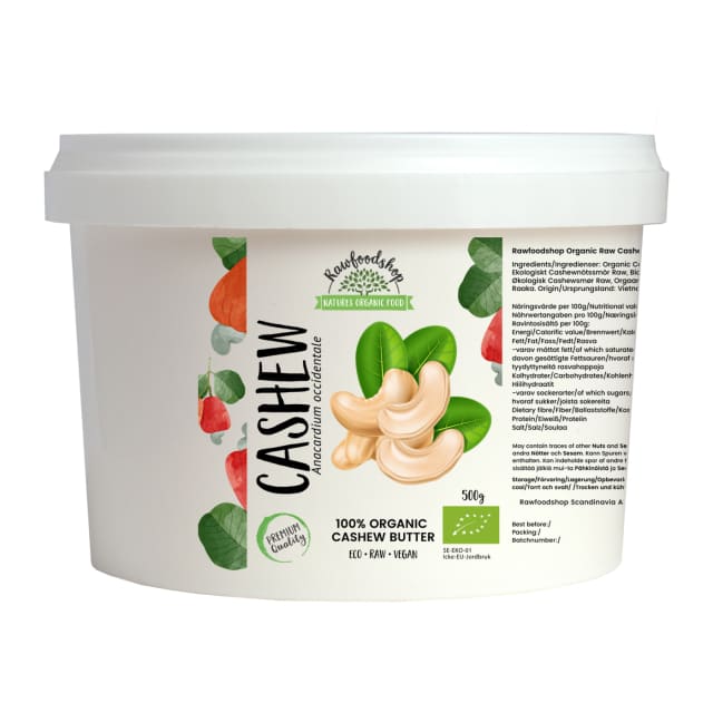 Cashewnöt smør RAW ØKO 500g